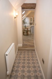 hallway in Lambsquay House, luxury self catering apartments in the Forest of Dean