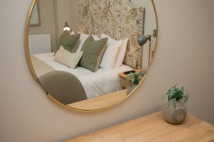 mirror in Lambsquay House, luxury self catering apartments in the Forest of Dean